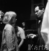 1961, Warszawa, Polska.
Casting do roli Wawrzka w filmie 