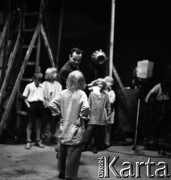 1961, Warszawa, Polska.
Casting do roli Wawrzka w filmie 