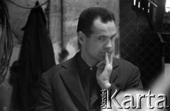 1961, Warszawa, Polska.
Casting do roli Wawrzka w filmie 