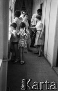 1961, Warszawa, Polska.
Casting do roli Wawrzka w filmie 