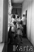 1961, Warszawa, Polska.
Casting do roli Wawrzka w filmie 