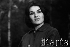09.1959, Lądek Zdrój, woj. wrocławskie, Polska.
Aktorka Zofia Słaboszowska - sesja zdjęciowa podczas realizacji filmu 