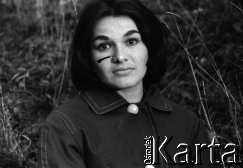 09.1959, Lądek Zdrój, woj. wrocławskie, Polska.
Aktorka Zofia Słaboszowska - sesja zdjęciowa podczas realizacji filmu 