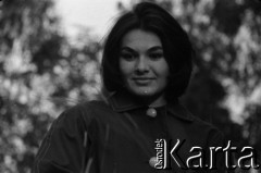 09.1959, Lądek Zdrój, woj. wrocławskie, Polska.
Aktorka Zofia Słaboszowska - sesja zdjęciowa podczas realizacji filmu 