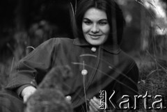 09.1959, Lądek Zdrój, woj. wrocławskie, Polska.
Aktorka Zofia Słaboszowska - sesja zdjęciowa podczas realizacji filmu 