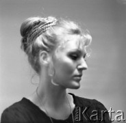 Lata 60., Polska.
Piosenkarka Anna German.
Fot. Irena Jarosińska, zbiory Ośrodka KARTA