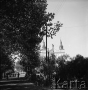 1961, Kadzidło, Polska.
Kościół pod wezwaniem Świętego Ducha.
Fot. Irena Jarosińska, zbiory Ośrodka KARTA
