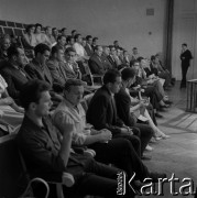 1961, Warszawa, Polska.
Realizacja programu telewizyjnego 