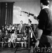 1961, Warszawa, Polska.
Realizacja programu telewizyjnego 