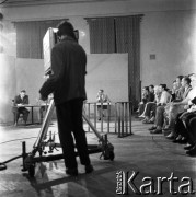 1961, Warszawa, Polska.
Realizacja programu telewizyjnego 