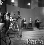 1961, Warszawa, Polska.
Realizacja programu telewizyjnego 