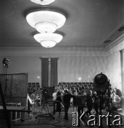 1961, Warszawa, Polska.
Realizacja programu telewizyjnego 