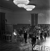 1961, Warszawa, Polska.
Realizacja programu telewizyjnego 