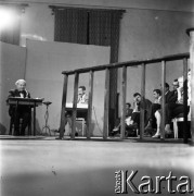 1961, Warszawa, Polska.
Realizacja programu telewizyjnego 