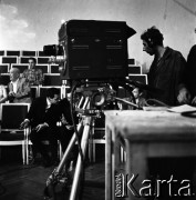 1961, Warszawa, Polska.
Realizacja programu telewizyjnego 