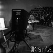 1961, Warszawa, Polska.
Realizacja programu telewizyjnego 
