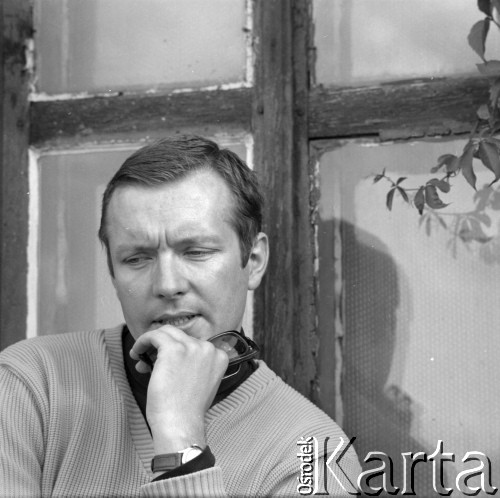 1970, Polska.
Reżyser Krzysztof Zanussi. 
Fot. Irena Jarosińska, zbiory Ośrodka KARTA