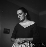 Lata 70., Polska.
Aktorka Hanna Skarżanka.
Fot. Irena Jarosińska, zbiory Ośrodka KARTA