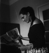 Lata 70., Polska.
Aktorka Hanna Skarżanka.
Fot. Irena Jarosińska, zbiory Ośrodka KARTA