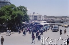 1992, Kabul, prowincja Kabul, Afganistan.
Dworzec autobusowy w Kabulu.
Fot. Irena Jarosińska, zbiory Ośrodka KARTA