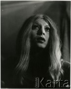 Lata 70., Warszawa, Polska.
Aktorka Barbara Wrzesińska.
Fot. Irena Jarosińska, zbiory Ośrodka KARTA