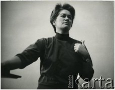 Lata 60., Polska.
Aktorka Alina Janowska.
Fot. Irena Jarosińska, zbiory Ośrodka KARTA