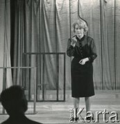 Lata 60., Polska.
Aktorka Alina Janowska.
Fot. Irena Jarosińska, zbiory Ośrodka KARTA
