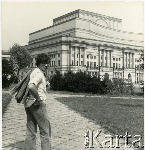 1978, Warszawa, Polska.
Aktor Mirosław Konarowski.
Fot. Irena Jarosińska, zbiory Ośrodka KARTA