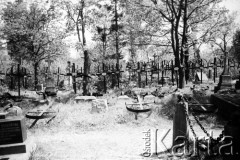 Po 1957 roku, Lwów, Ukraina, ZSRR.
Zdewastowane mogiły na Cmentarzu Łyczakowskim.
Fot. NN, udostępnił Eugeniusz Cydzik w ramach projektu 