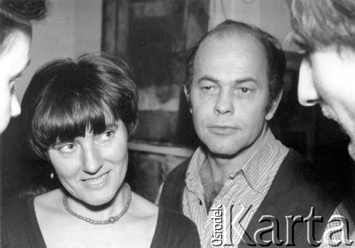Sylwester 1980, Polska.
Jacek Kuroń z żona Gają.
Fot. NN, zbiory Ośrodka KARTA, udostępniła Anna Dodziuk
