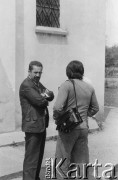 1977, Polska.
Chrzest dziecka Emila Morgiewicza, z lewej stoi Jacek Wegner.
Fot. Janusz Krzyżewski, zbiory Ośrodka KARTA

