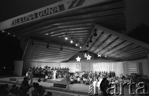 11-12.06.1977, Zielona Góra, Polska.
XIII Festiwal Piosenki Radzieckiej. 
Fot. Romuald Broniarek, zbiory Ośrodka KARTA
