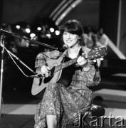 Czerwiec 1983, Zielona Góra, Polska.
Występ podczas XIX Festiwalu Piosenki Radzieckiej.
Fot. Romuald Broniarek, zbiory Ośrodka KARTA