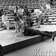 Czerwiec 1985, Zielona Góra, Polska.
XXI Festiwal Piosenki Radzieckiej, próba przed koncertem.
Fot. Romuald Broniarek, zbiory Ośrodka KARTA
