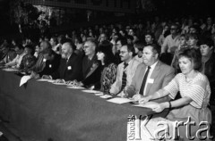 1986, Zielona Góra, Polska.
Jury XXII Festiwalu Piosenki Radzieckiej.
Fot. Romuald Broniarek, zbiory Ośrodka KARTA