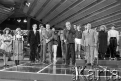 1987, Zielona Góra, Polska.
Uczestnicy XXIII Festiwalu Piosenki Radzieckiej. 
Fot. Romuald Broniarek, zbiory Ośrodka KARTA