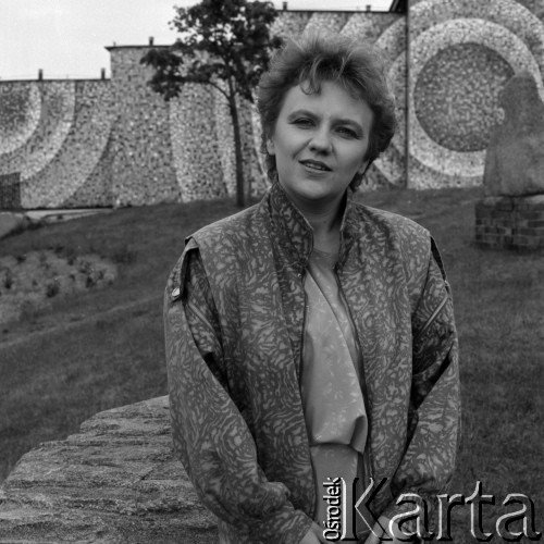 1987, Zielona Góra, Polska.
Uczestniczka XXIII Festiwalu Piosenki Radzieckiej. 
Fot. Romuald Broniarek, zbiory Ośrodka KARTA