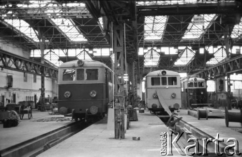 Czerwiec 1958, Wrocław, Polska.
Delegacja Towarzystawa Przyjaźni Polsko-Radzieckiej odwiedza Państwową Fabrykę Wagonów „Pafawag”.
Fot. Romuald Broniarek, zbiory Ośrodka KARTA