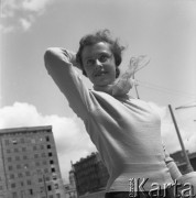 Czerwiec 1958, Warszawa, Polska.
A.L. Kaczawowa, aktorka moskiewskiego teatru MChAT.
Fot. Romuald Broniarek, zbiory Ośrodka KARTA