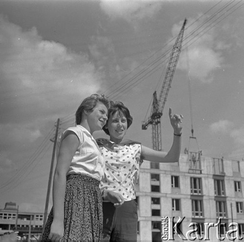 Maj 1959, Warszawa, Polska.
Sesja fotograficzna na okładkę tygodnika 