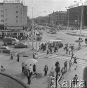 Maj 1976, Szczecin, Polska.
Fragment miasta, z prawej Dom Towarowy 