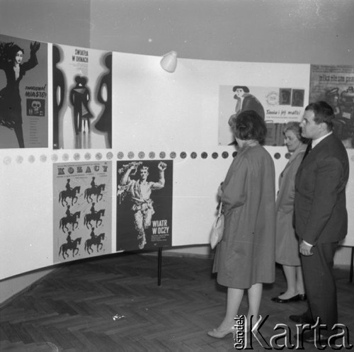 Wiosna 1962, Warszawa, Polska.
Wystawa radzieckich plakatów pt. 