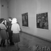 Listopad 1964, Warszawa, Polska.
Galeria Zachęta - otwarcie wystawy sztuki radzieckiej.
Fot. Romuald Broniarek/KARTA