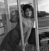 Listopad 1967, Lipsk, Niemiecka Republika Demokratyczna (NRD)
Niemiecka piosenkarka Edith Haas.
Fot. Romuald Broniarek/KARTA