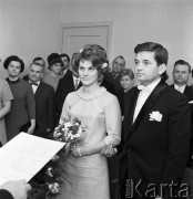 1968, Białystok, Polska.
Ślub cywilny Irmy Kwiatkowskiej.
Fot. Romuald Broniarek/KARTA