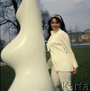 Kwiecień 1968, Warszawa, Polska.
Piosenkarka Helena Majdaniec.
Fot. Romuald Broniarek/KARTA