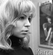 1968, Warszawa, Polska.
Aktorka filmowa i teatralna Irena Karel.
Fot. Romuald Broniarek/KARTA