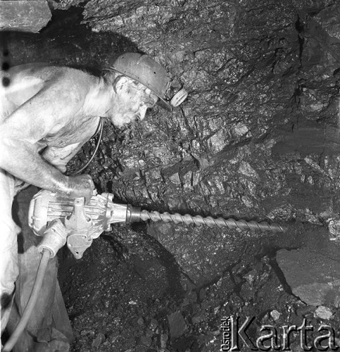 Październik 1968, Zabrze, Śląsk, Polska.
Kopalnia Węgla Kamiennego 