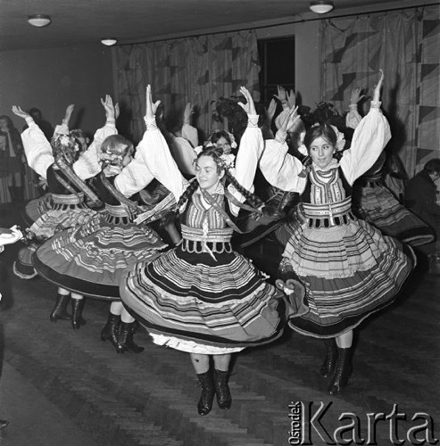 Listopad 1968, Lublin, Polska.
Zespół ludowy Uniwersytetu Marii Curie-Skłodowskiej.
Fot. Romuald Broniarek/KARTA