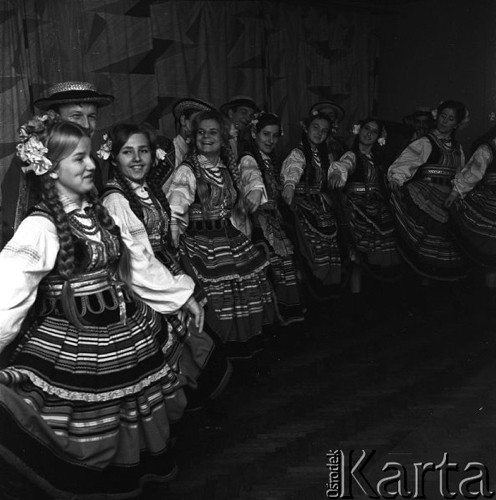 Listopad 1968, Lublin, Polska.
Zespół ludowy Uniwersytetu Marii Curie-Skłodowskiej.
Fot. Romuald Broniarek/KARTA
